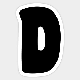 Letter D Sticker